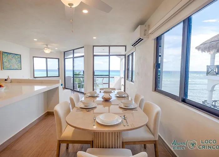 Luna Azul 8: Beachfront Paradise In Сasa de vacaciones Akumal