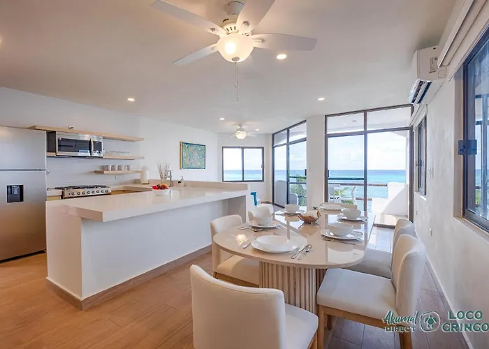 Luna Azul 8: Beachfront Paradise In Сasa de vacaciones Akumal